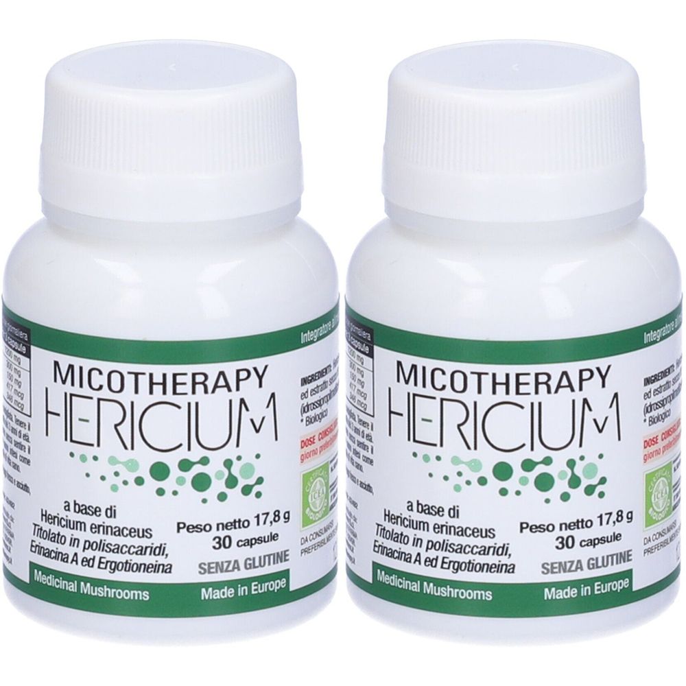 Micotherapy Hericium Integratore Alimentare Set da 2