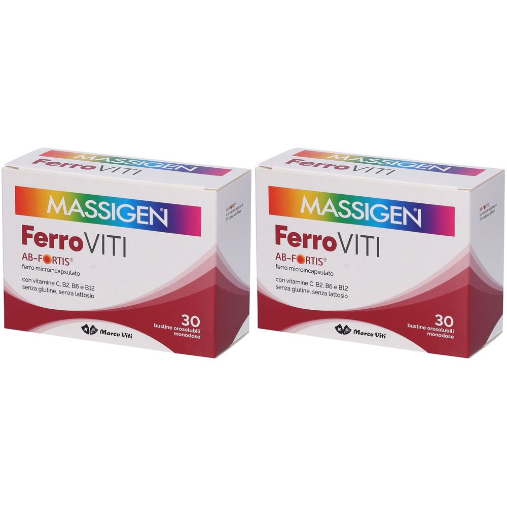 Massigen® FerroViti Bustne Orosolubili Set da 2