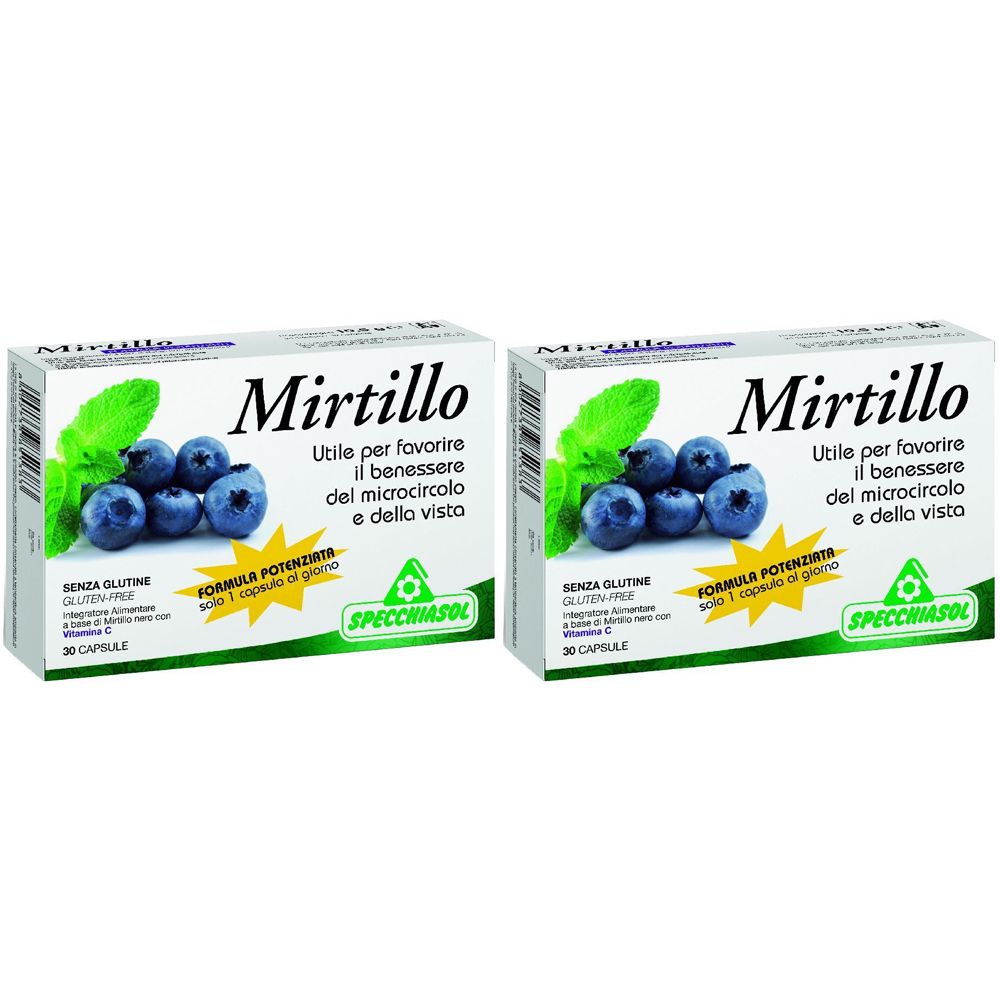 SPECCHIASOL Mirtillo Capsule Formula Potenziata Set da 2