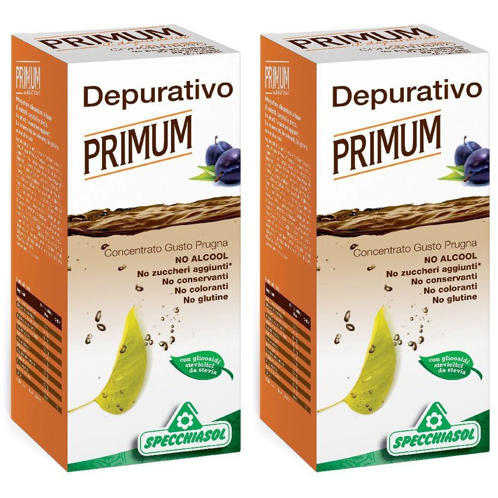 PRIMUM DEPURATIVO Concentrato Gusto Prugna Set da 2