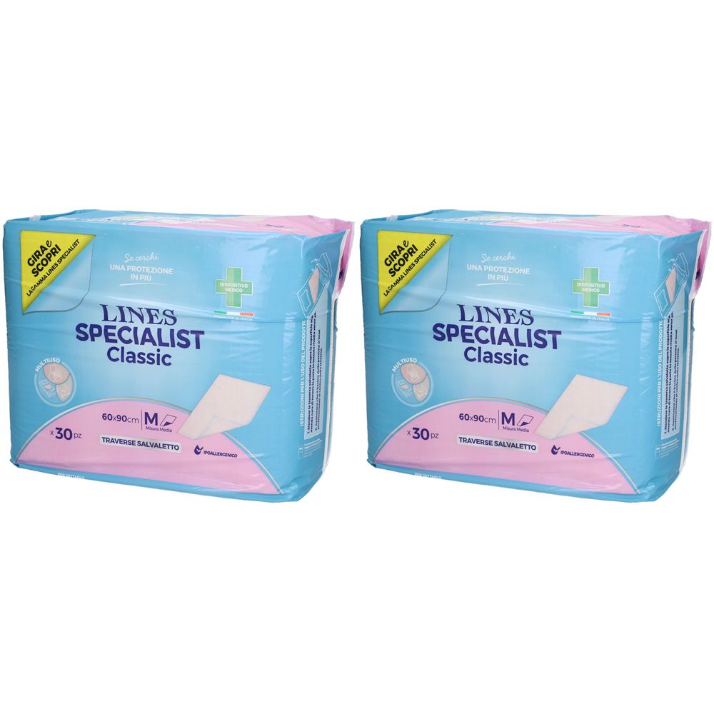 LINES SPECIALIST Classic Super Traversa Salvaletto - risparmia il 10% con il codice: FA10 Set da 2