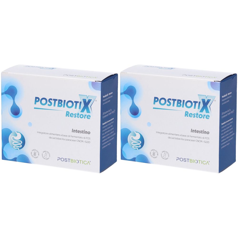 Postbiotix Restore 20 Bustine Set da 2