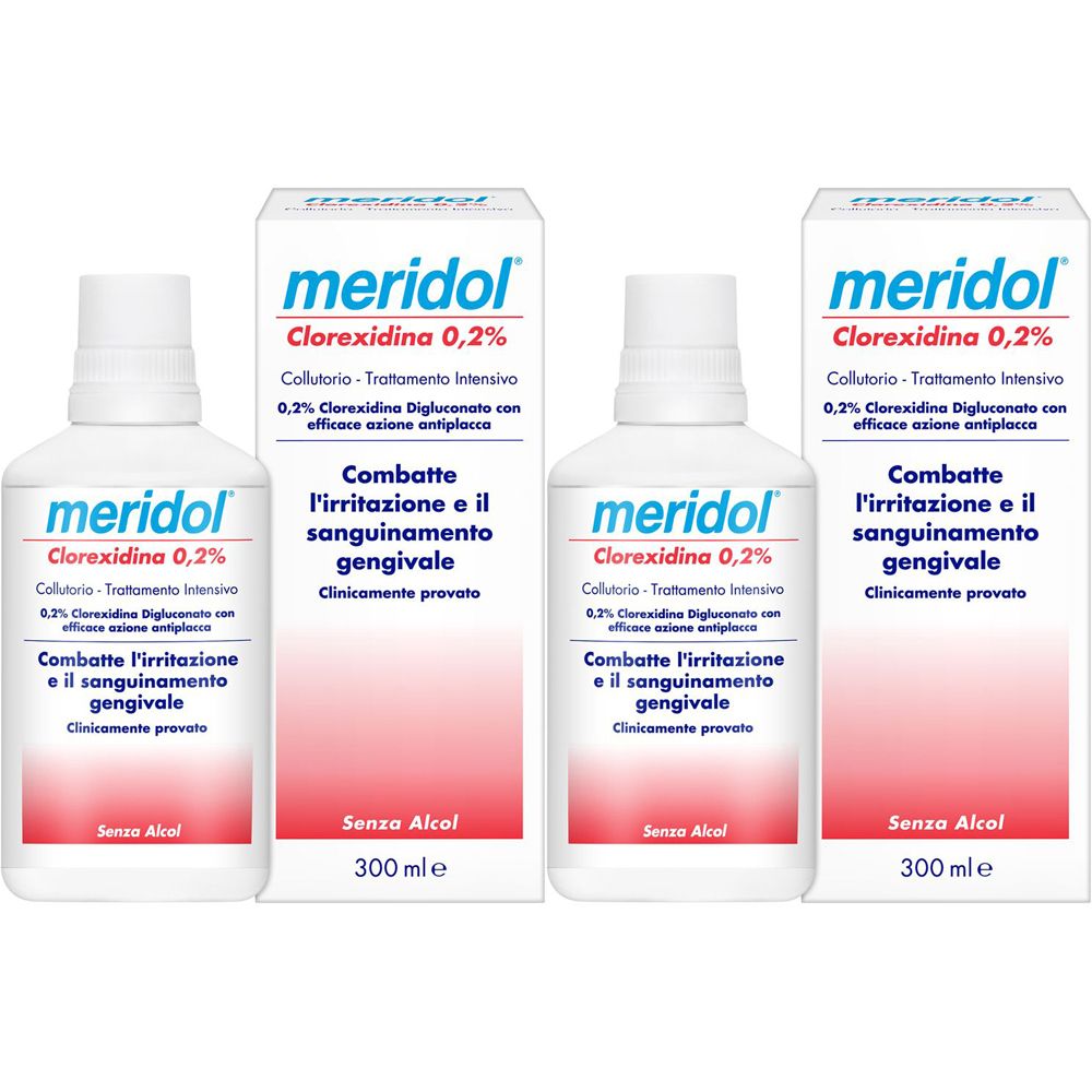 Meridol® Clorexidina 0,2% Collutorio Set da 2