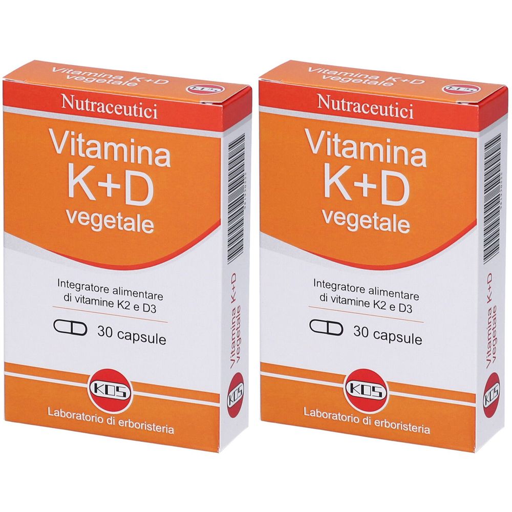 KOS Vitamina K+D Vegetale Capsule Set da 2