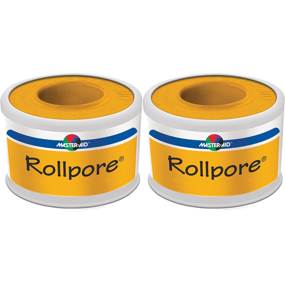 MasterAid® Rollpore® 5 m x 2,5 cm Set da 2