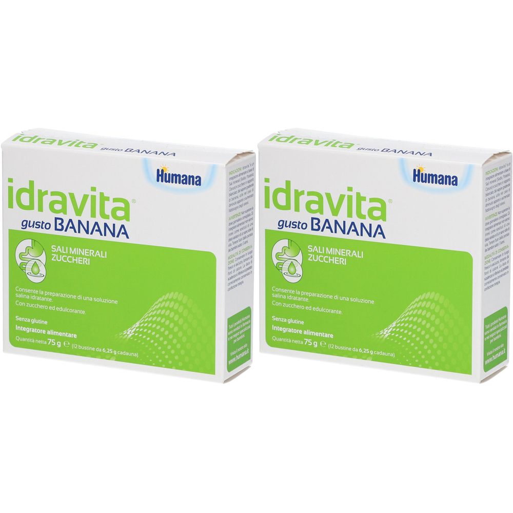 Idravita® Gusto Banana Bustine Set da 2