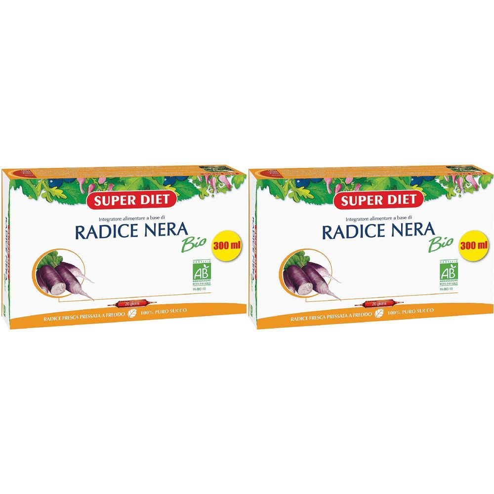 Superdiet Radice Nera Bio 20 Ampolle 15 Ml Set da 2