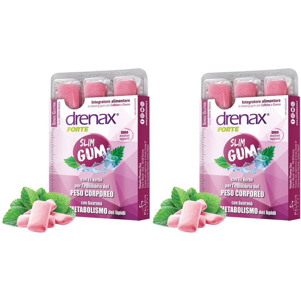 Drenax Slim Dimagrante 9 Gum Set da 2