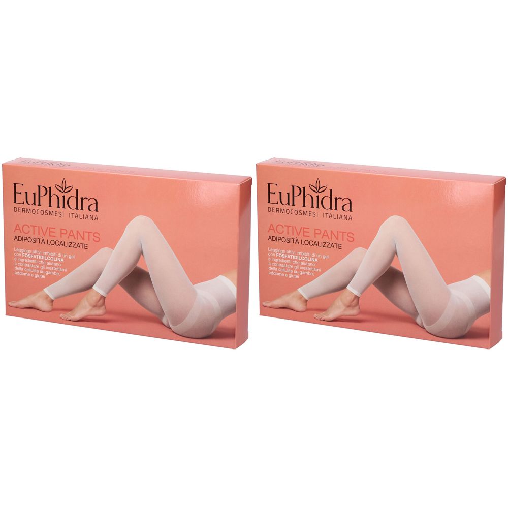 EuPhidra Active Pants Leggings Monouso Adiposità Localizzate Set da 2