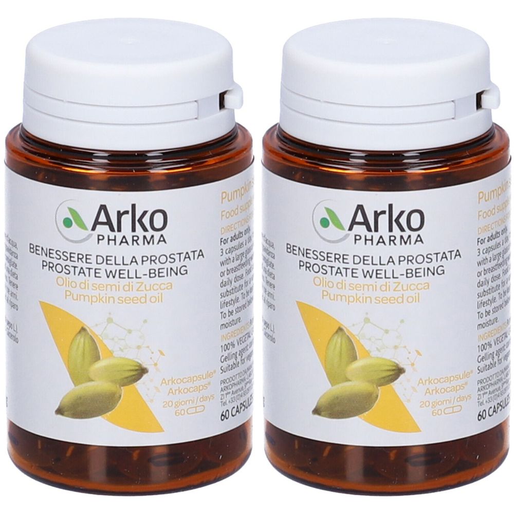 Arkopharma Olio Di Semi Di Zucca 600 mg di acido linoleico Set da 2