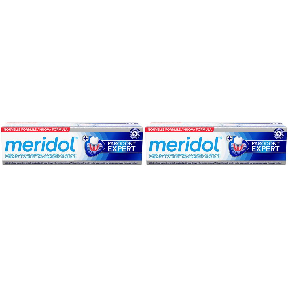 Meridol® Dentifricio Parodont Expert Protezione Gengive Set da 2
