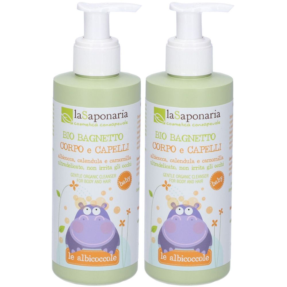 La Saponaria Bio Bagnetto Corpo e Capelli Set da 2