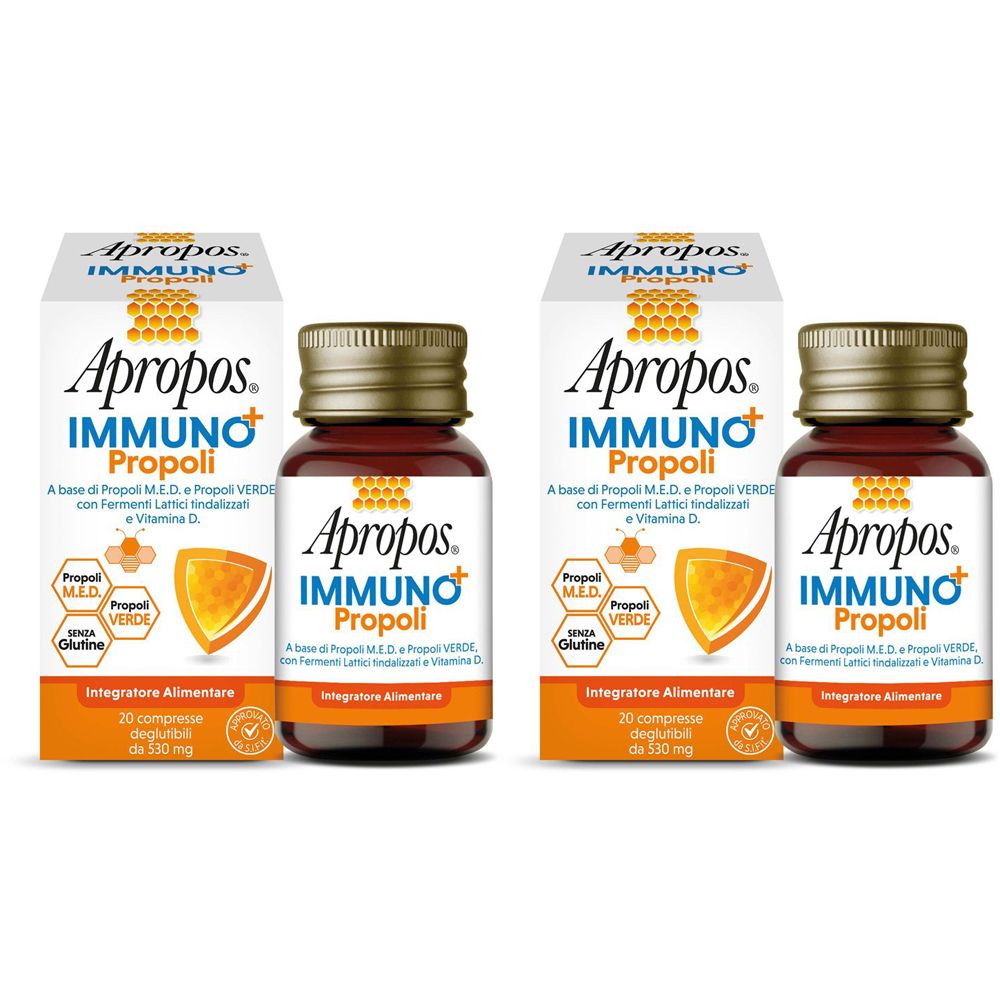APROPOS IMMUNO + PROPOLI ADULTI - COMPRESSE Set da 2