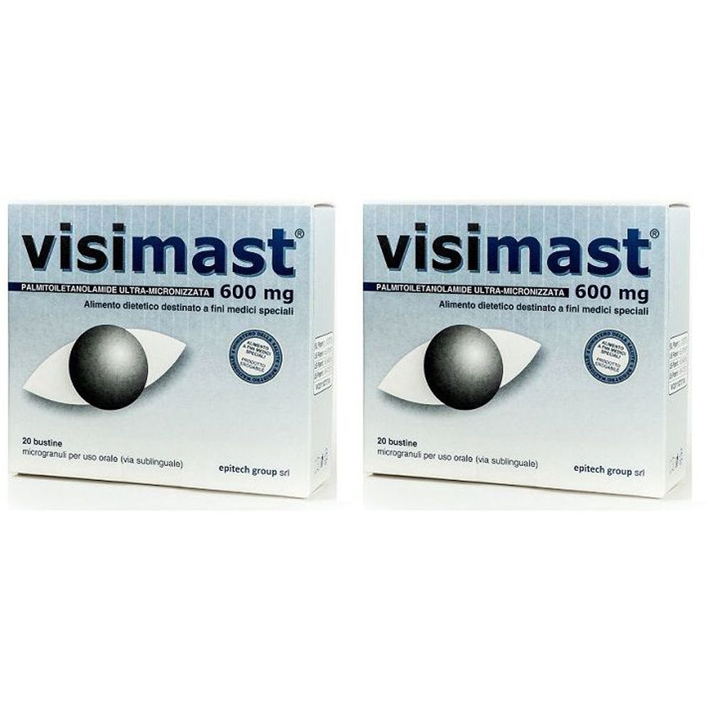 Visimast 600Mg Microgranuli 20 Bustine Stick Pack Set da 2