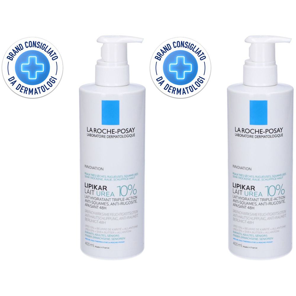 La Roche-Posay Lipikar Lait Urea 10% 400 ml Set da 2