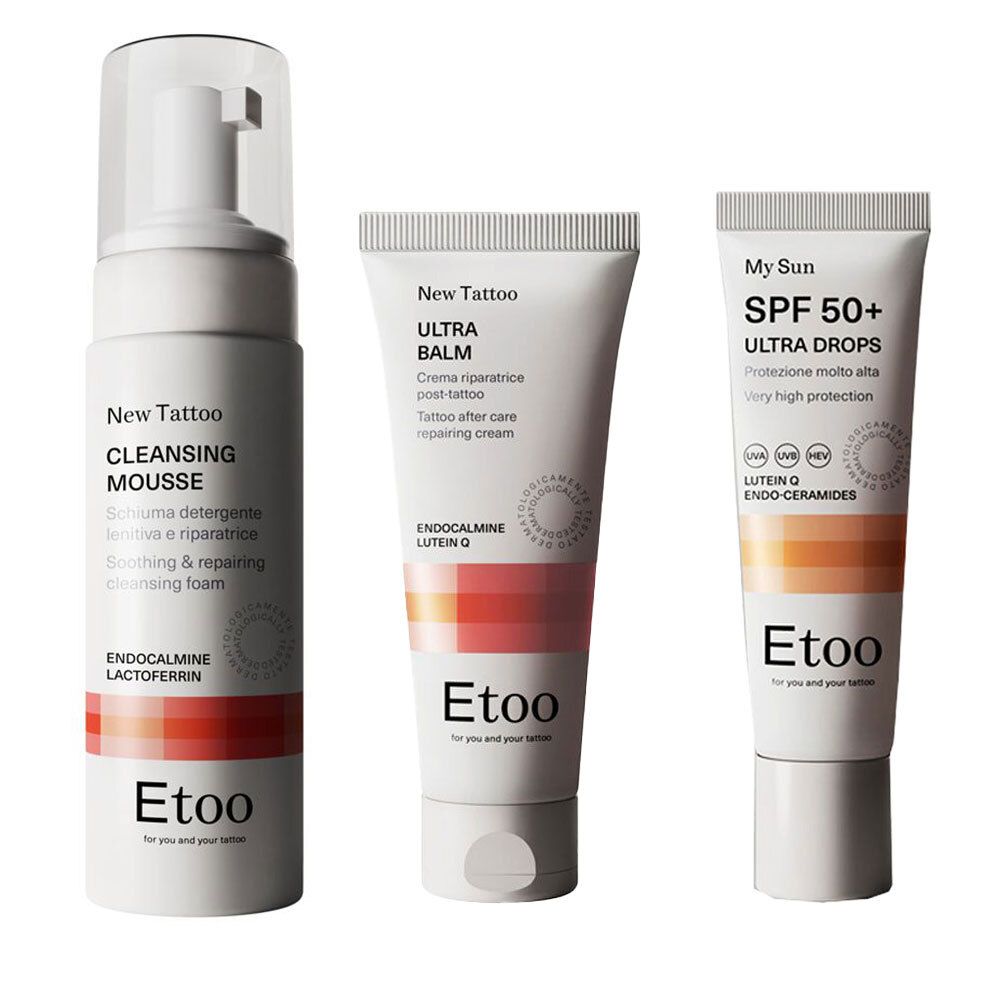 Etoo Cleansing Mousse + Ultra Balm Drops SPF50 1 pz Set
