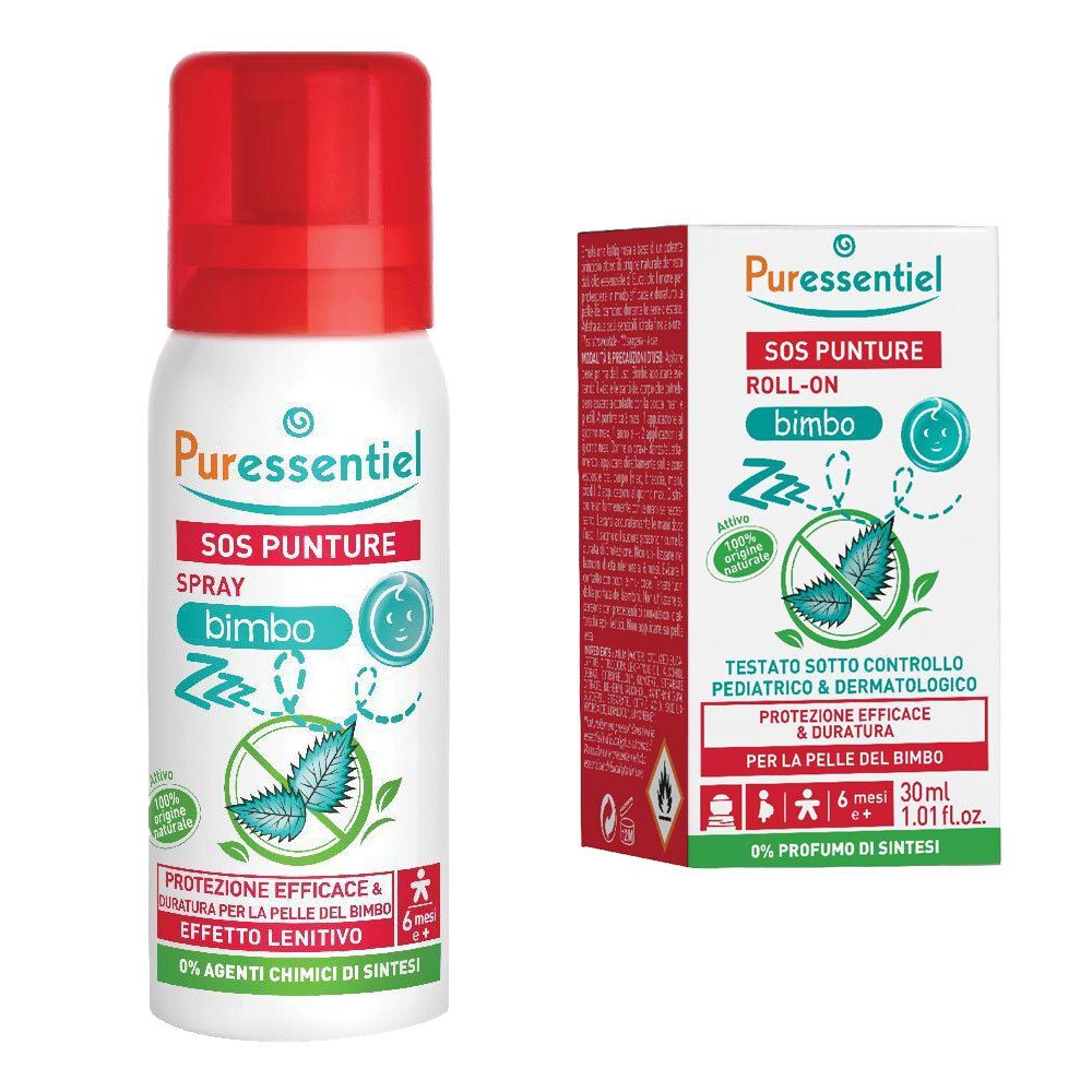 Puressentiel SOS Punture Spray Bimbo + S.O.S Punture Roll-on bimbo