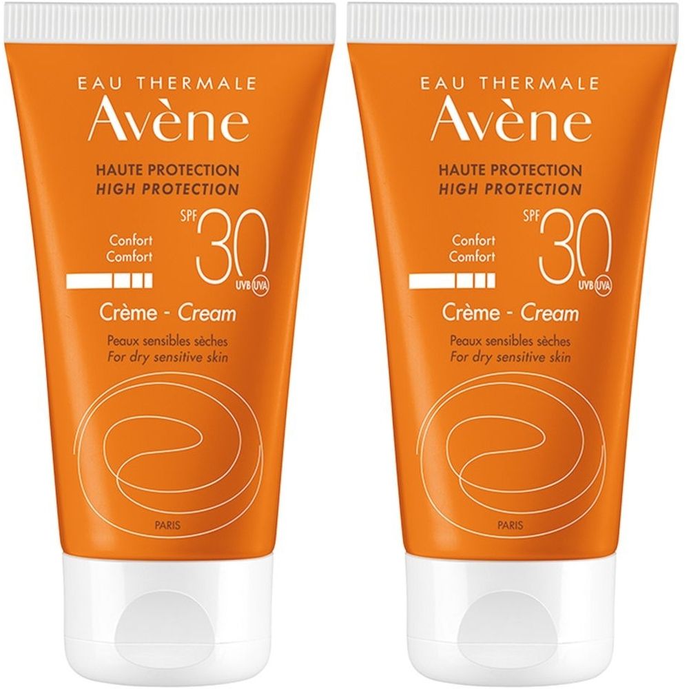Eau Thermale Avène Crema solare SPF 30 50ml - Alta protezione solare, viso Set da 2