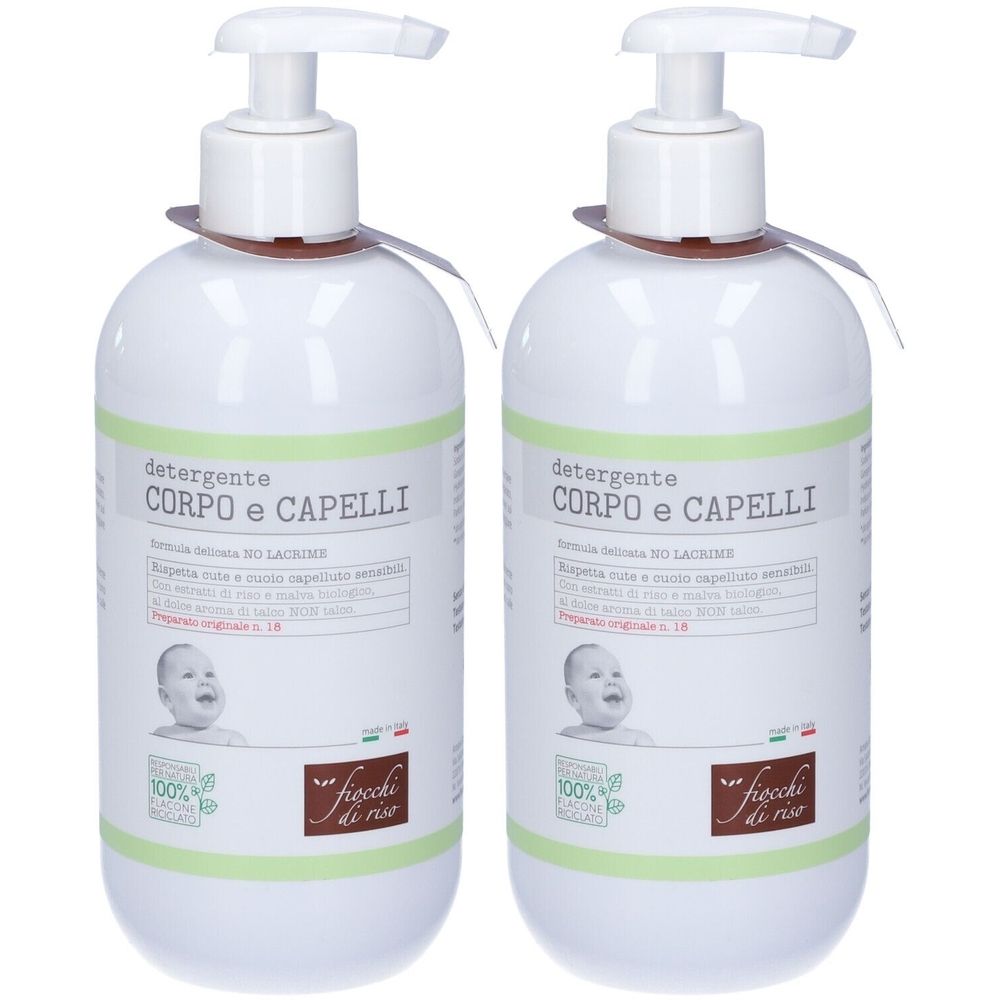 Fiocchi di Riso Detergente Corpo e Capelli Talco