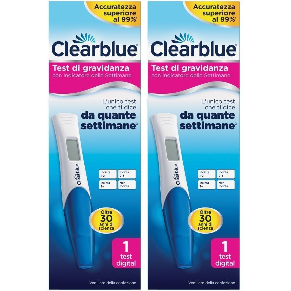 Test di Gravidanza Clearblue con Indicatore delle Settimane Set da 2 2