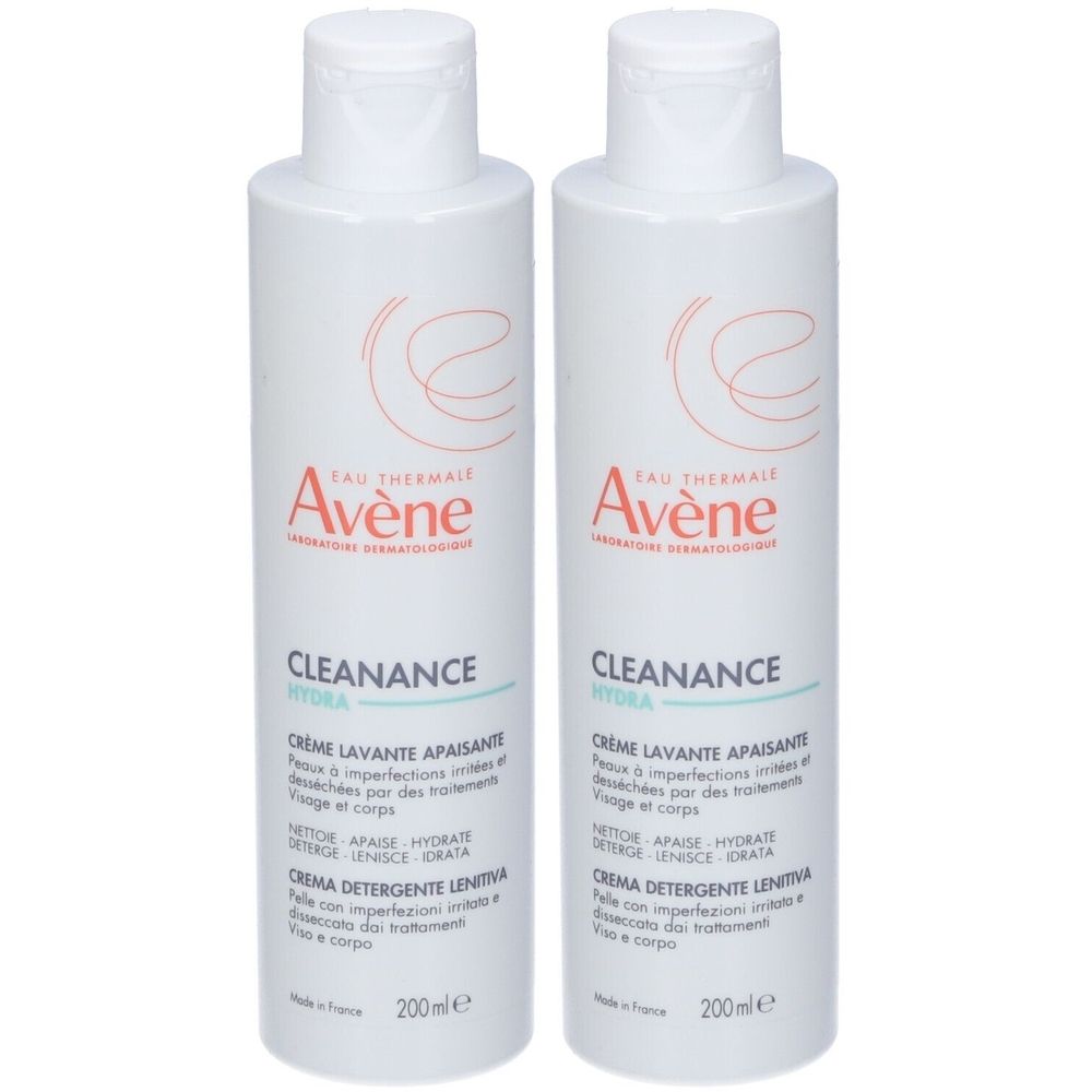 Eau Thermale Avène Cleanance Hydra Crema Detergente Lenitiva 200ml - Idratazione, pelle grassa a tendenza acneica