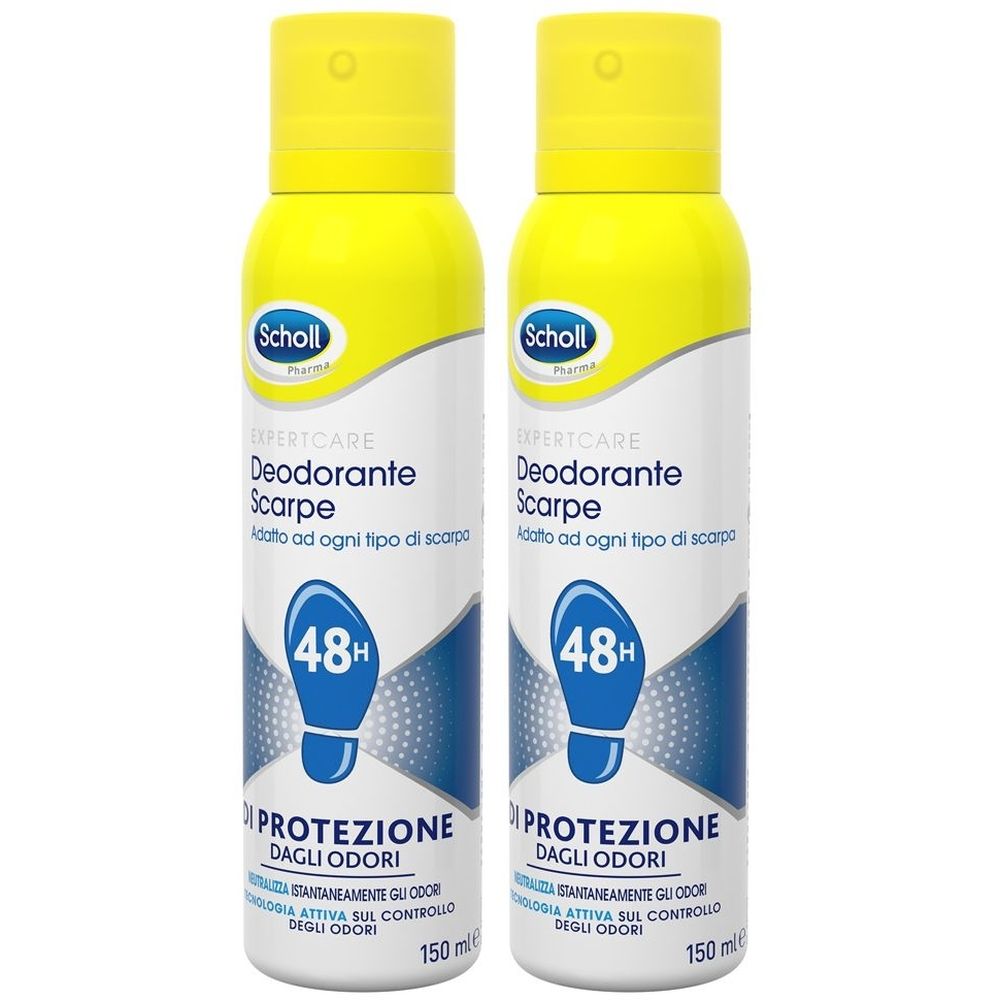 Scholl Deodorante Spray Scarpe, 48h di Protezione dagli Odori