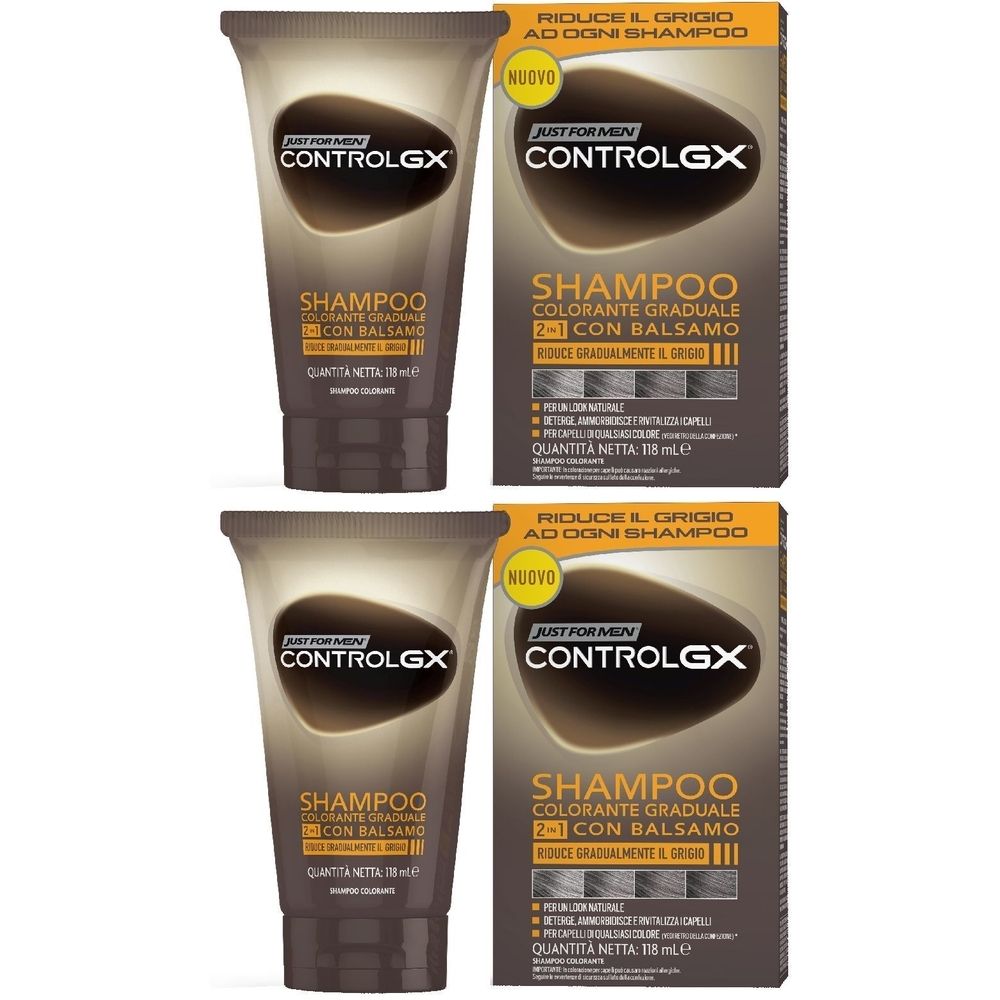 Just For Men Controlgx Shampoo Colorante Graduale 2 In 1 Con Balsamo