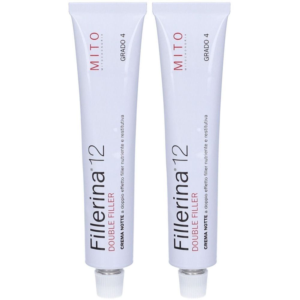 Fillerina 12 Double Filler Mito Base Night Cream Grado 4 - risparmia il 20% con il codice: SWISSE20 Set da 2