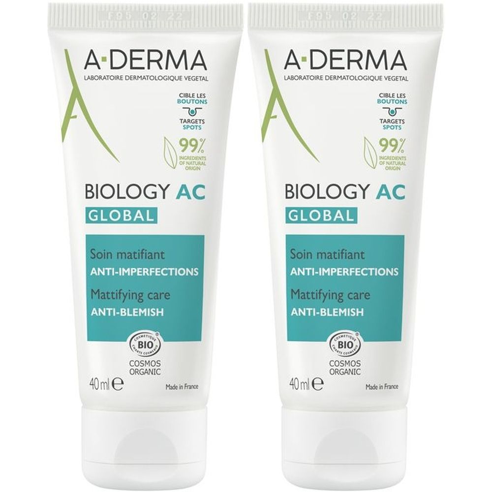 A-Derma Biology AC Global Trattamento anti-imperfezioni opacizzante 40ml - Pelle grassa a tendenza acneica