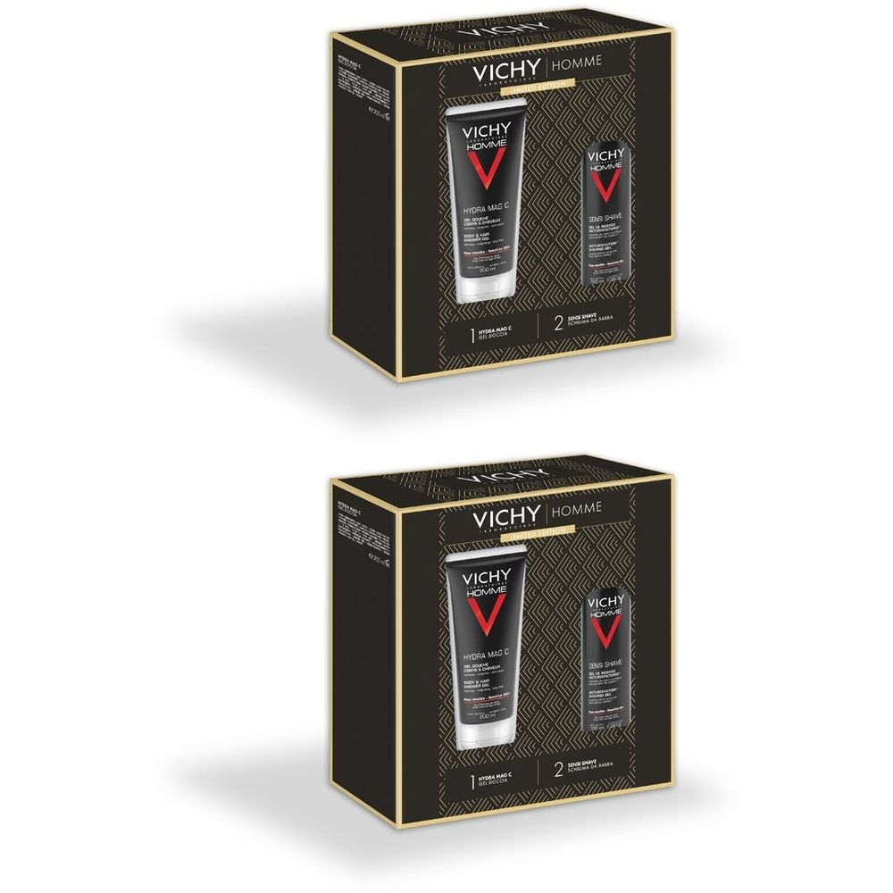 Vichy Homme Set Gel Doccia + Schiuma da Barba Set da 2