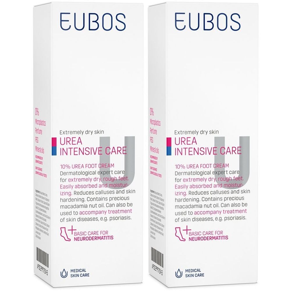 Eubos Urea 10% Piedi Set da 2