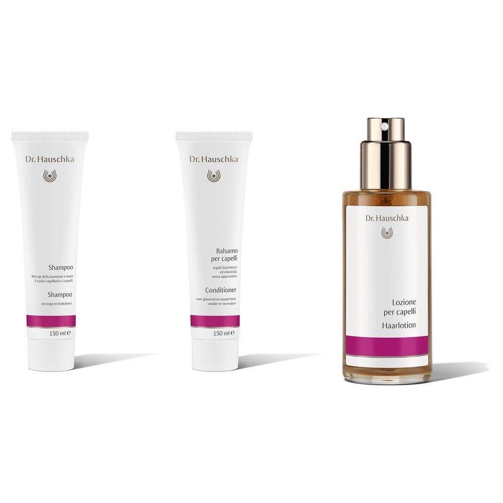 Dr. Hauschka Shampoo + Balsamo per Capelli + Lozione per Capelli