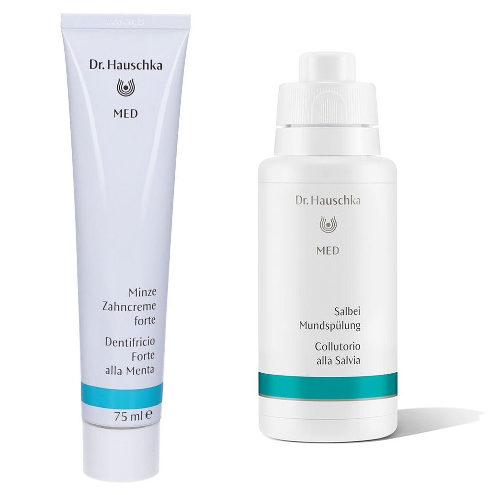 Dr. Hauschka MED Dentifricio Forte alla Menta + Collutorio alla Salvia