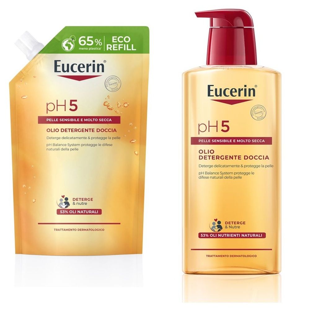 Eucerin Ph 5 Olio Detergente Doccia + pH5 Olio Detergente Doccia 400ml Refill 400 ml