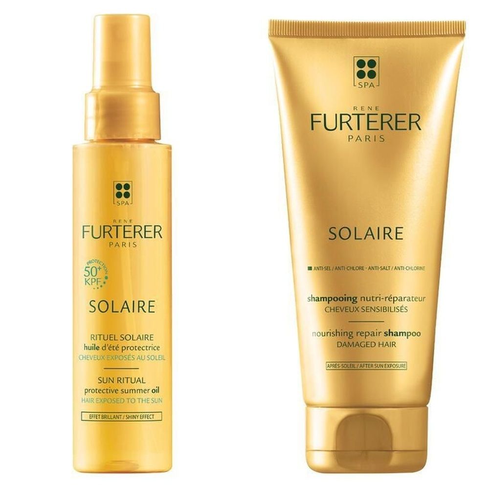 RENE FURTERER Solaire Shampoo Nutri-Riparatore Doposole + Olio solare protettivo capelli