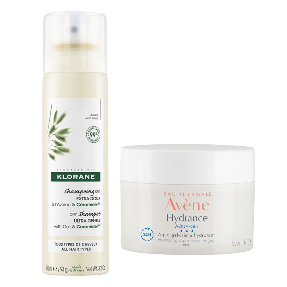 Avène Hydrance Aqua-Gel + Klorane Shampoo Secco Extra-Delicato