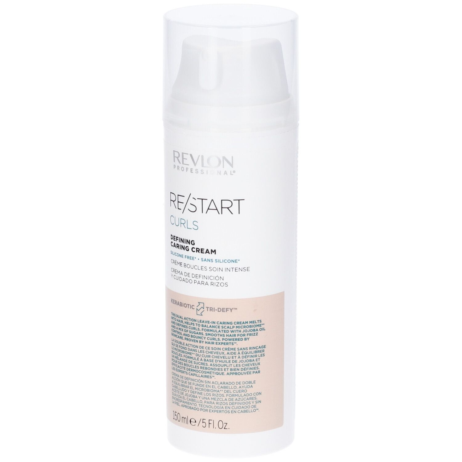 Revlon Re/Start Curls Defining Caring Cream Flasche mit Pumpspender, 150ml.