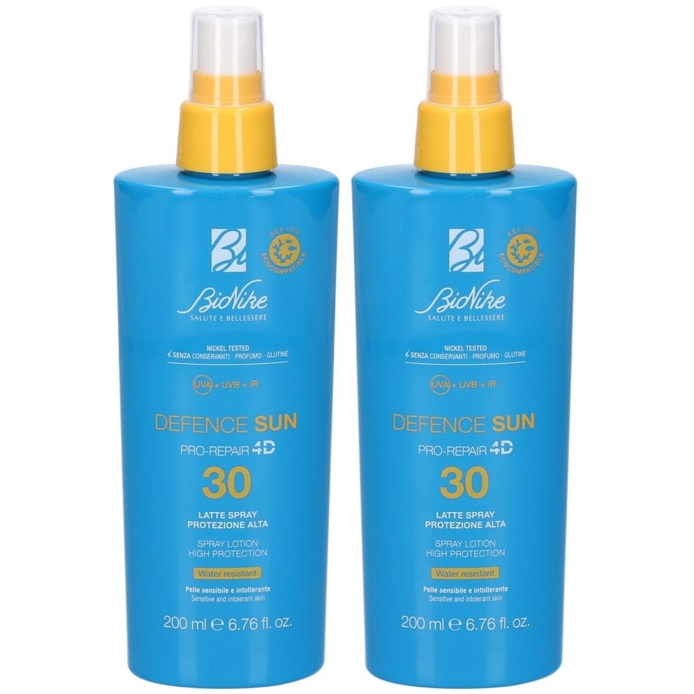 BioNike Defence Sun Pro-Repair 4D SPF 30 Latte Spray Protezione Alta