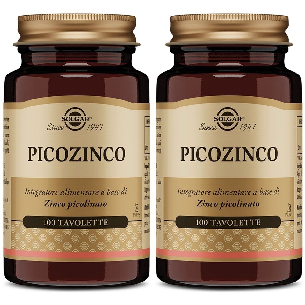 Picozinco 100 Tavolette- Risparmia il 10% con il codice: solgarx0926