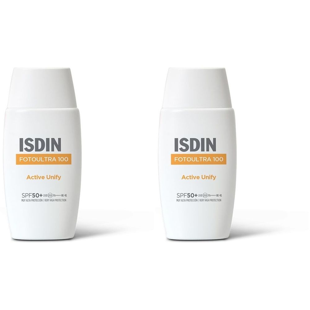 ISDIN Fotoultra 100 Active Unify Crema Depigmentante SPF 50+ Set da 2