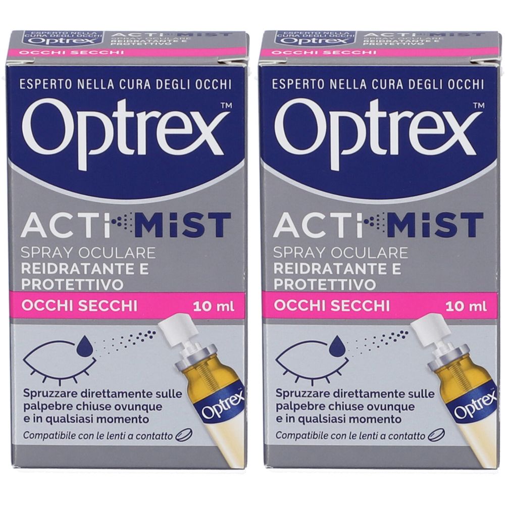 Optrex ActiMist Spray Oculare Reidratante e Protettivo Occhi Secchi