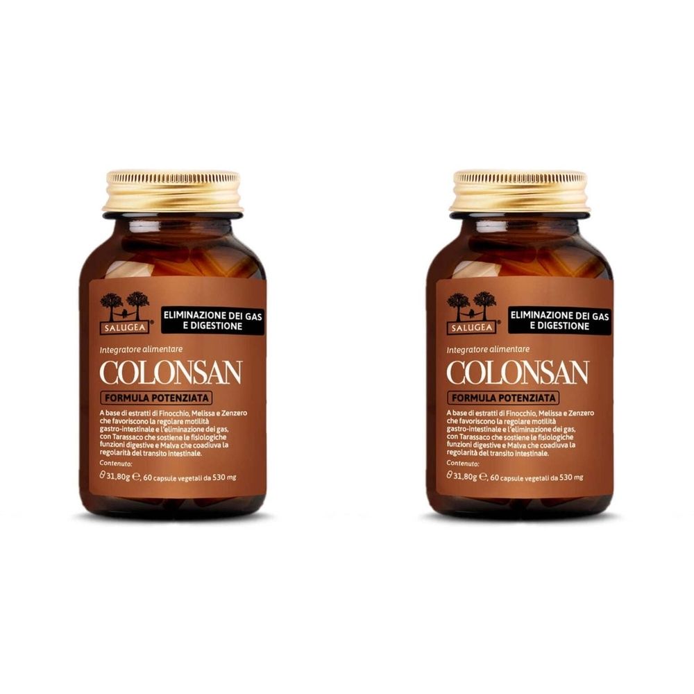 Colonsan Formula Potenziata Salugea - Eliminazione dei Gas - capsule