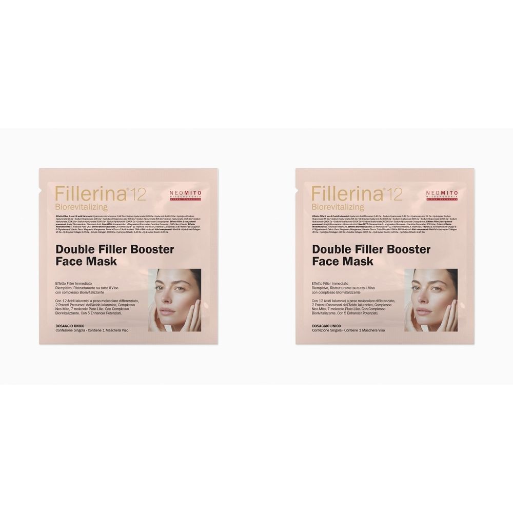 LABO Fillerina 12 Biorevitalizing Neo Mito Double Filler Booster Face Mask Maschera Viso Dosaggio Unico