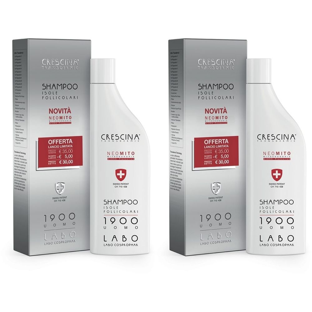 LABO Crescina Transdermic Shampoo Isole Follicolari Neo-Mito Formula 1900 Uomo