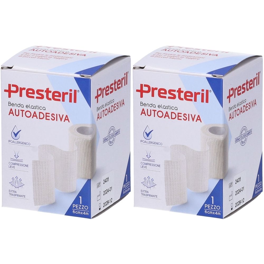 MediPresteril® Benda Autoadesiva Compressione Lieve 6 x 4 m