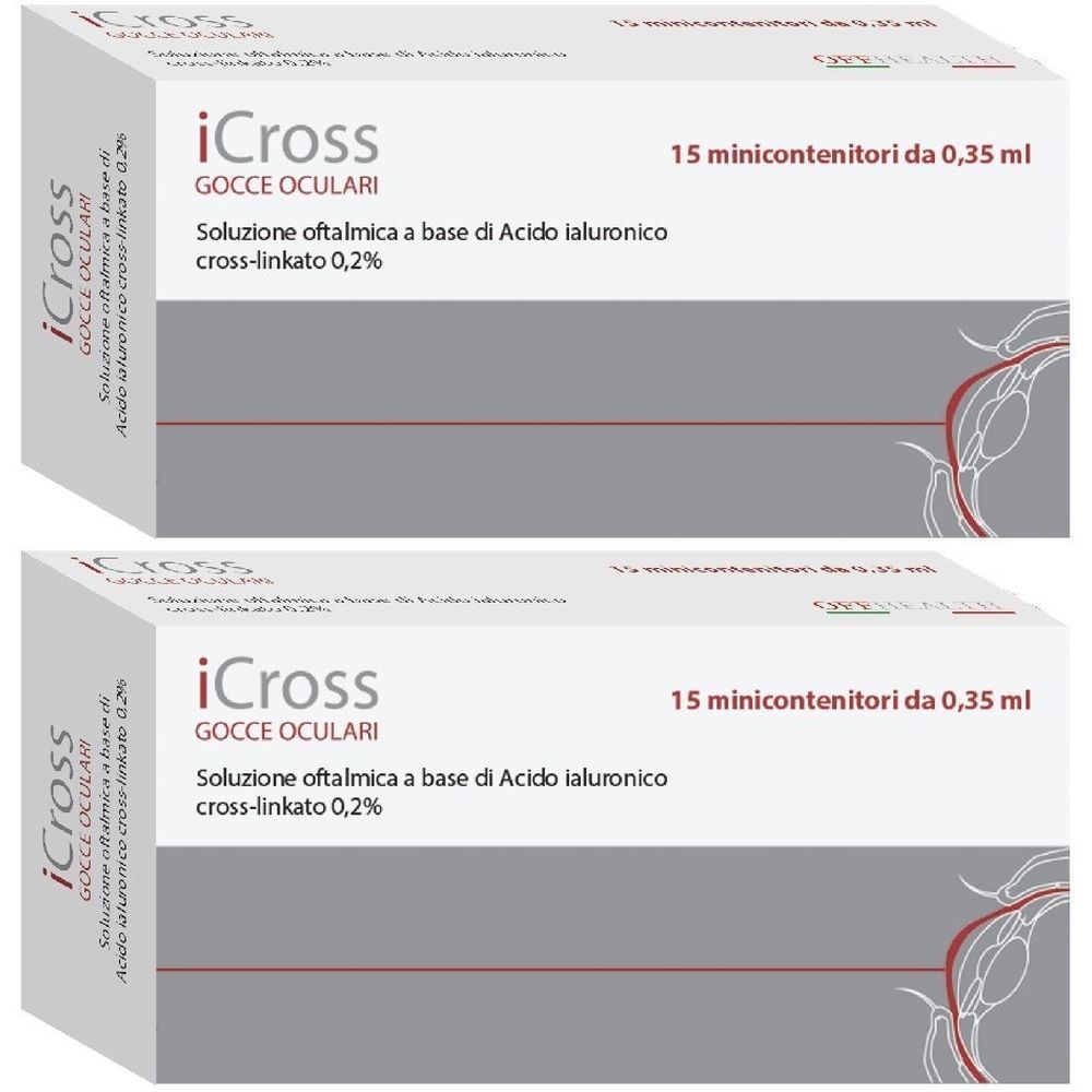 iCross Gocce Oculari Set da 2 ml Pipette monodose