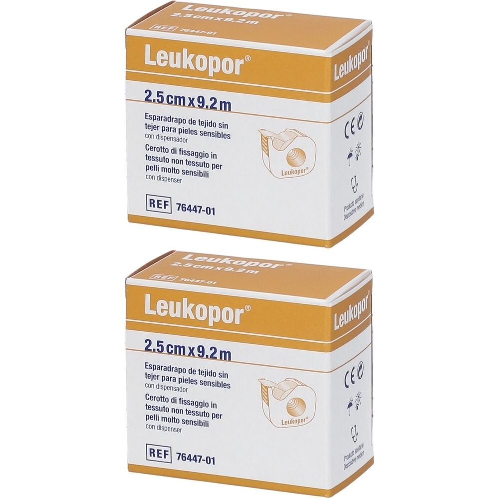 Leukopor® Cerotto su Rocchetto 2,5cm x 9,2m