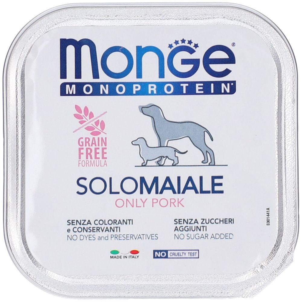 Monge Monoprotein Paté Solo Maiale Cani Adulti