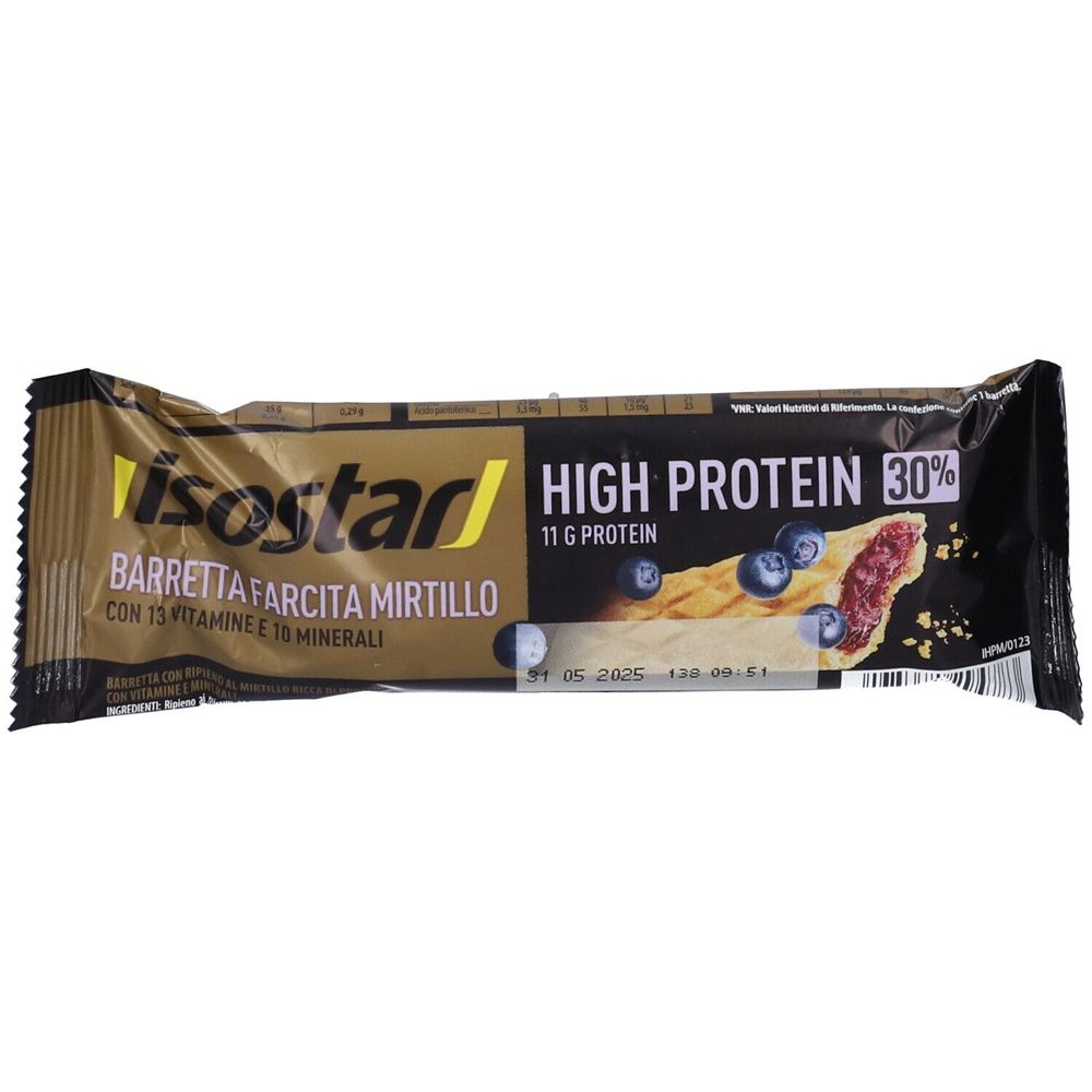 Isostad Barretta High Protein Bar 30% Barretta Farcita Mirtilli