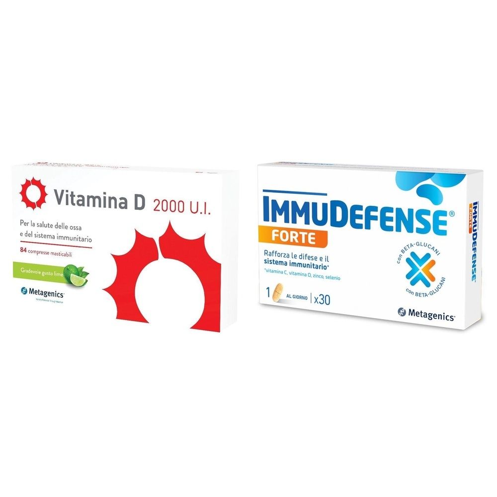 Metagenics™ ImmuDefense Forte Compresse + Vitamina D 2000 U.I.